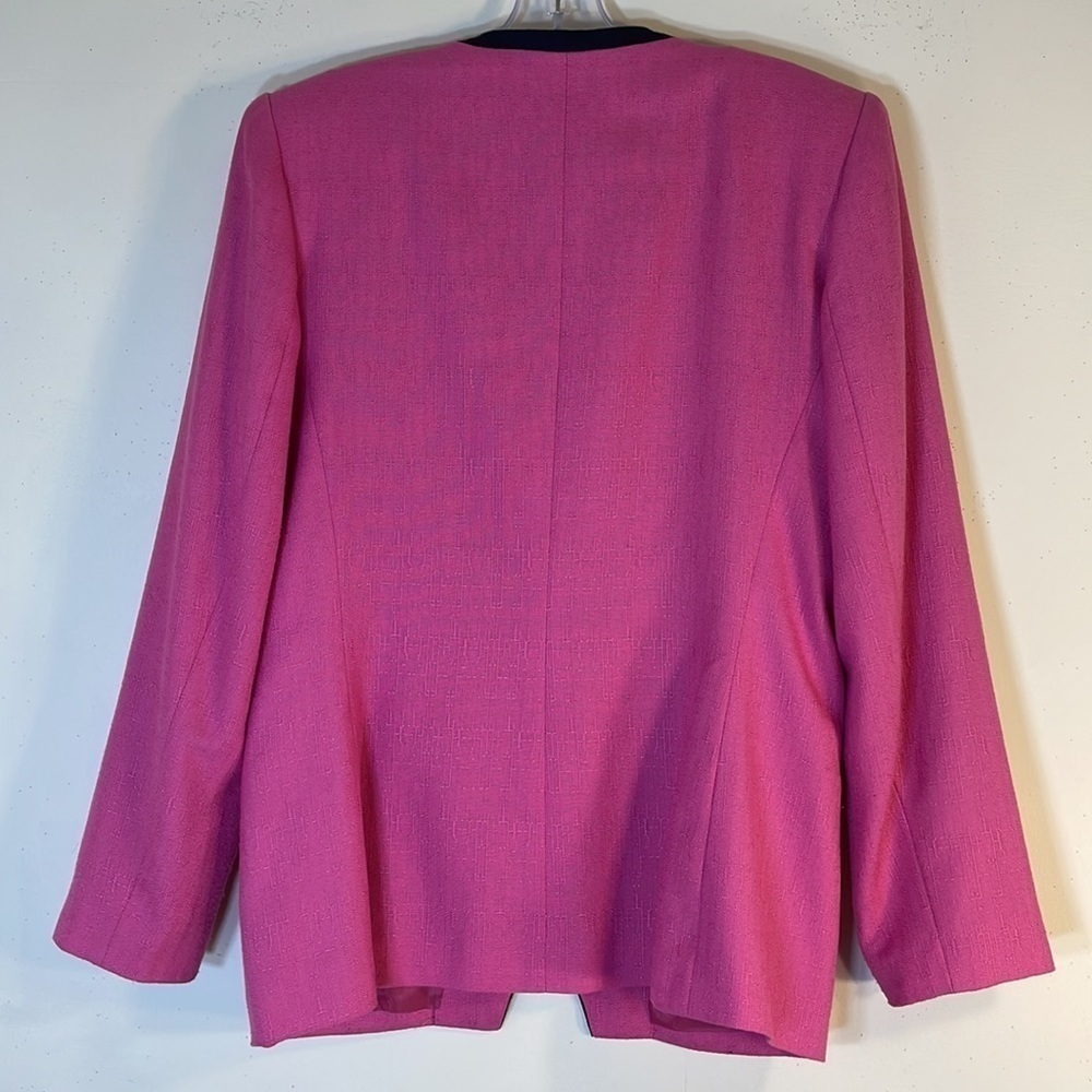 Kasper For A.S.L Button Front Color Block Jacket … - image 7